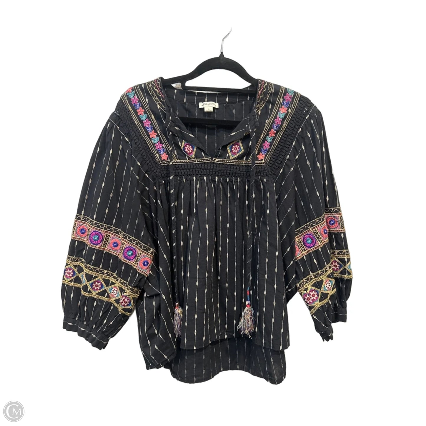 Top Short Sleeve By Clothes Mentor In Black, Size: Xl
