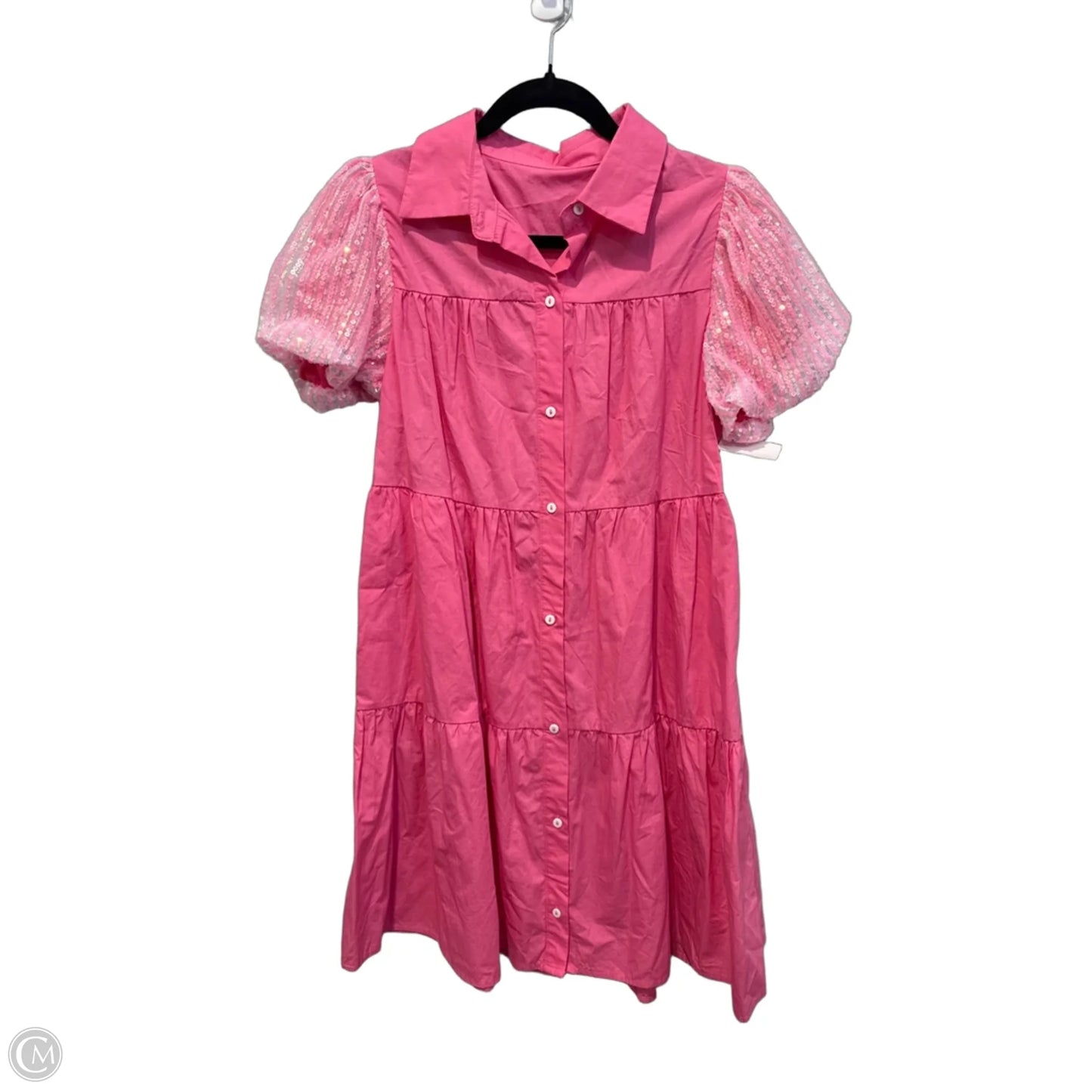 Dress Casual Midi By Clothes Mentor In Pink, Size: S