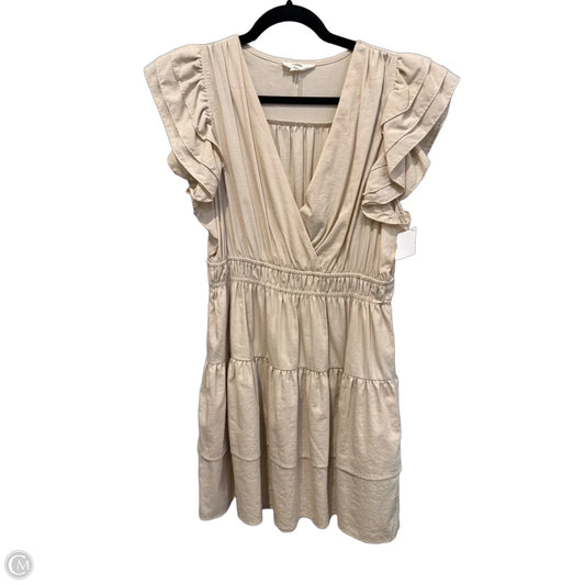 Dress Casual Midi By Entro In Tan, Size: L