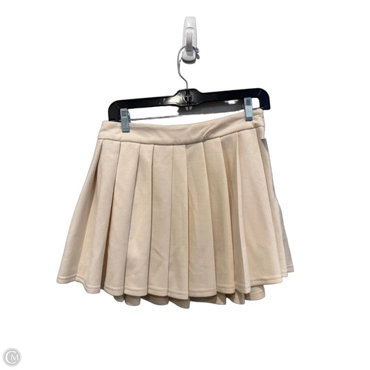 Skirt Mini & Short By Mable In Cream, Size: M