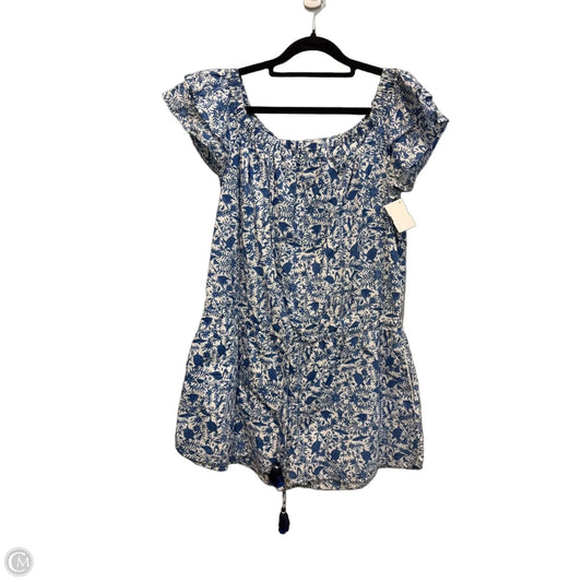 Romper By Vineyard Vines In Blue & White, Size: S