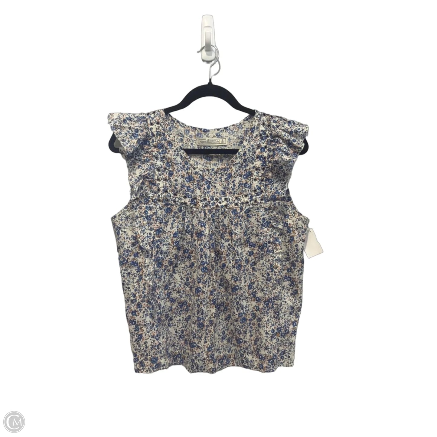 Top Sleeveless By Abercrombie And Fitch In Blue, Size: S