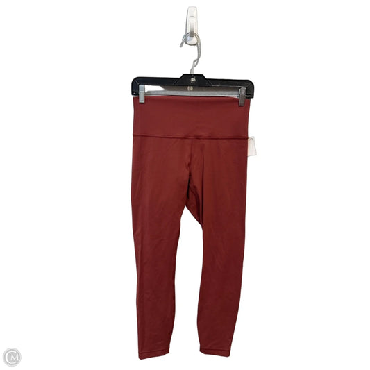 Athletic Leggings By Lululemon In Maroon, Size: M