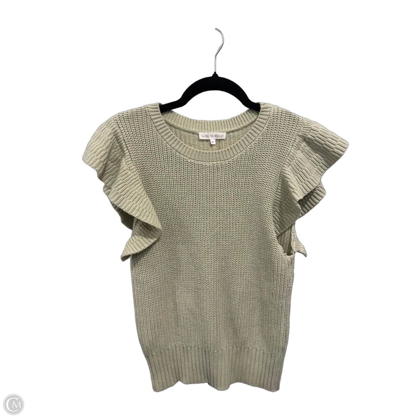 Sweater Short Sleeve By Clothes Mentor In Green, Size: Xs