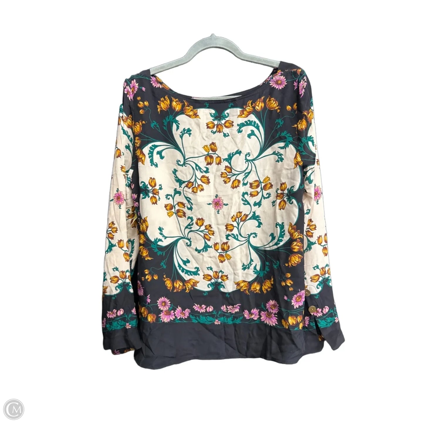 Top Long Sleeve By Maeve In Cream, Size: L