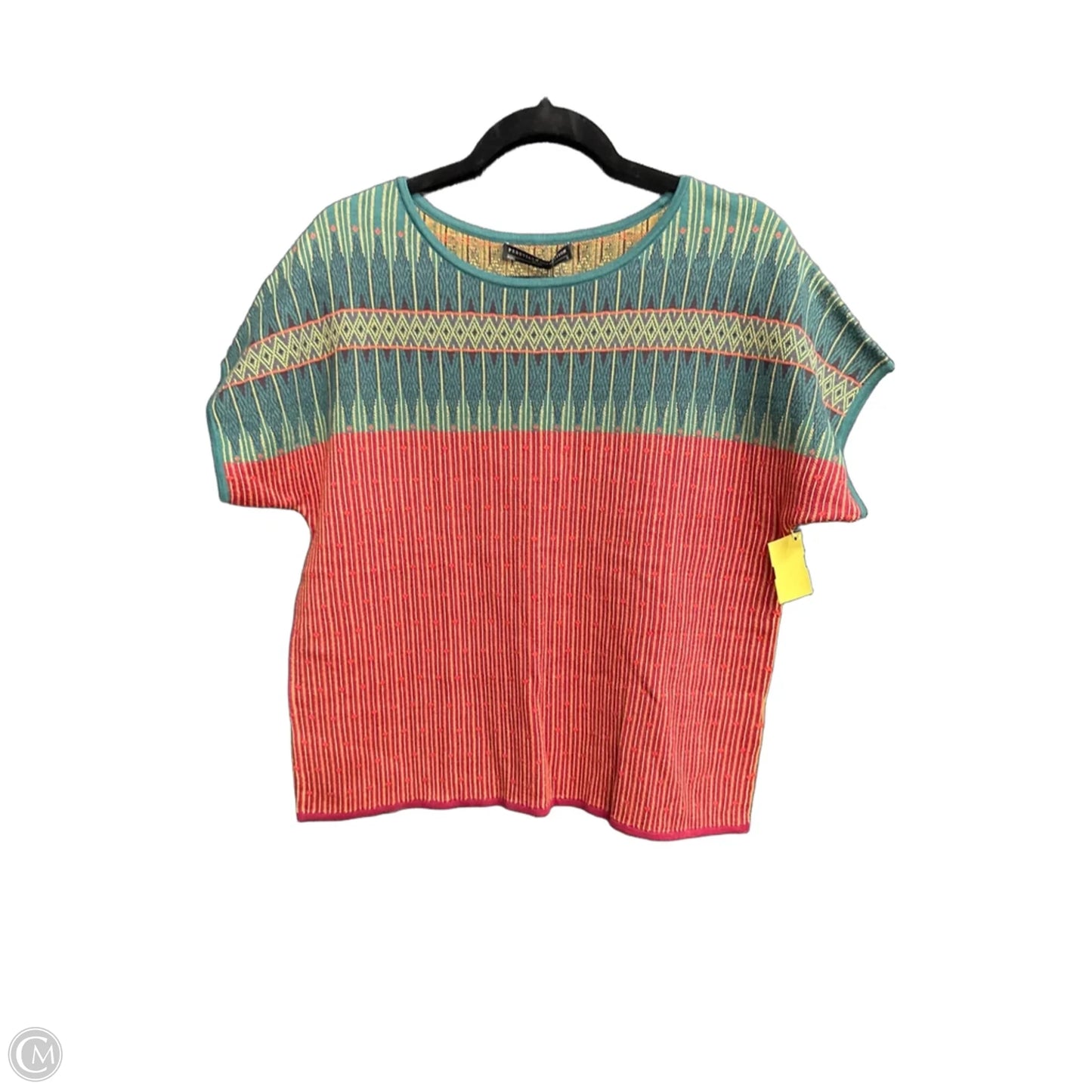 Top Short Sleeve By Peruvian Connection In Green, Size: S