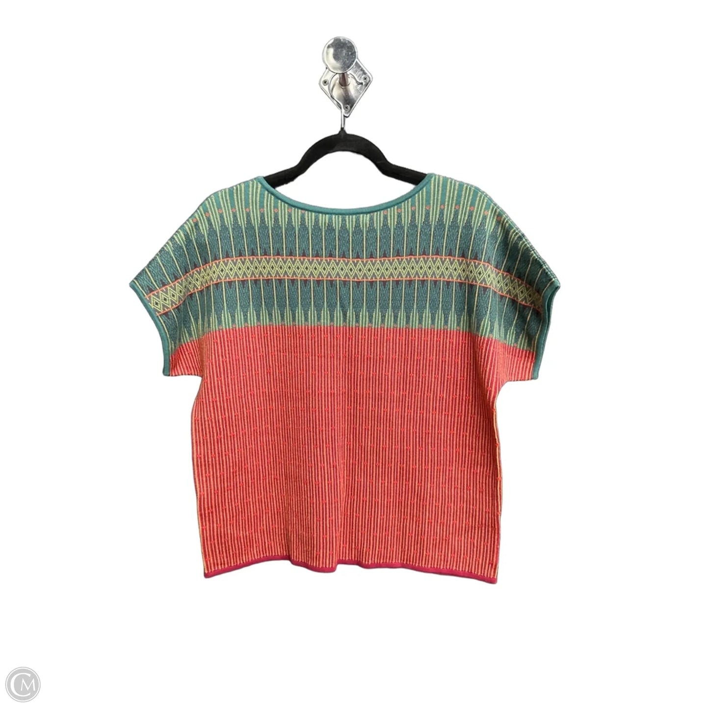 Top Short Sleeve By Peruvian Connection In Green, Size: S