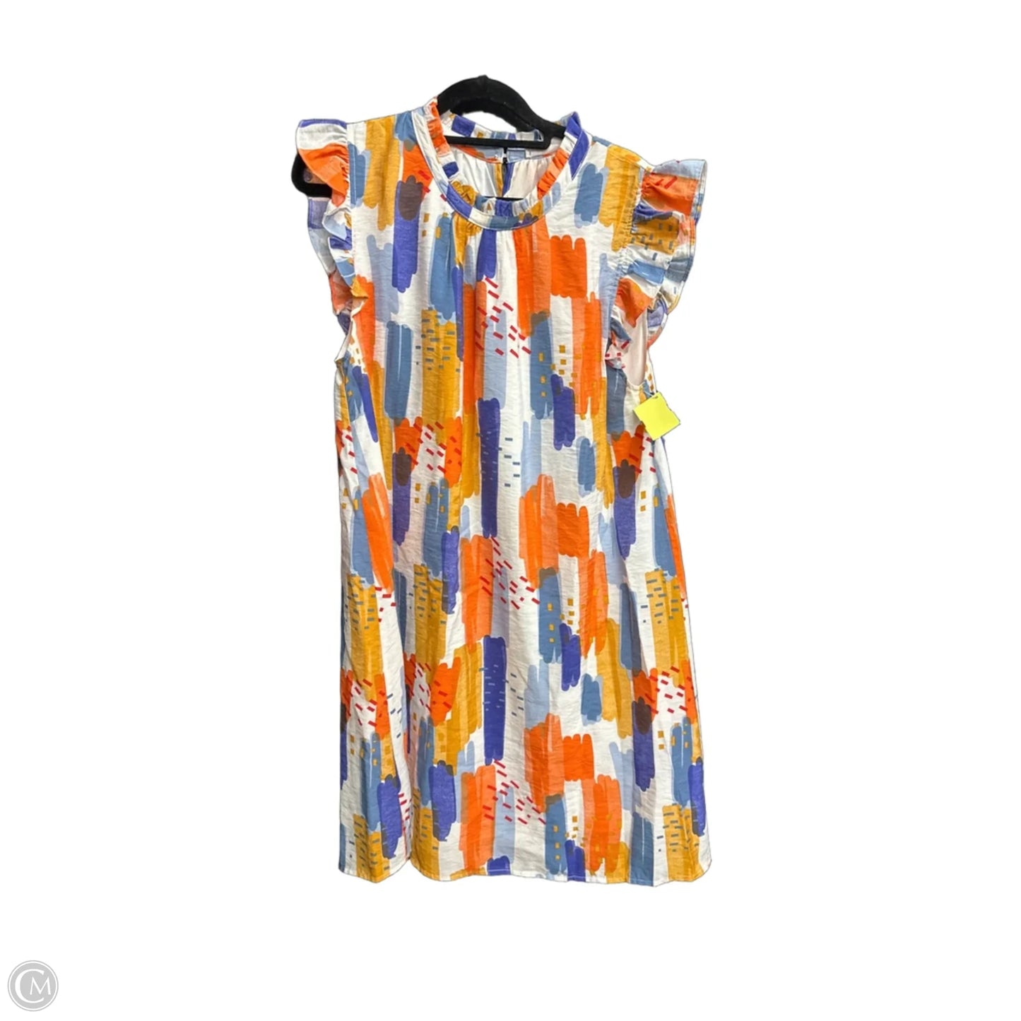 Dress Casual Midi By Thml In Blue & Orange, Size: M