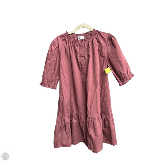 Dress Casual Midi By Clothes Mentor In Maroon, Size: Osfm