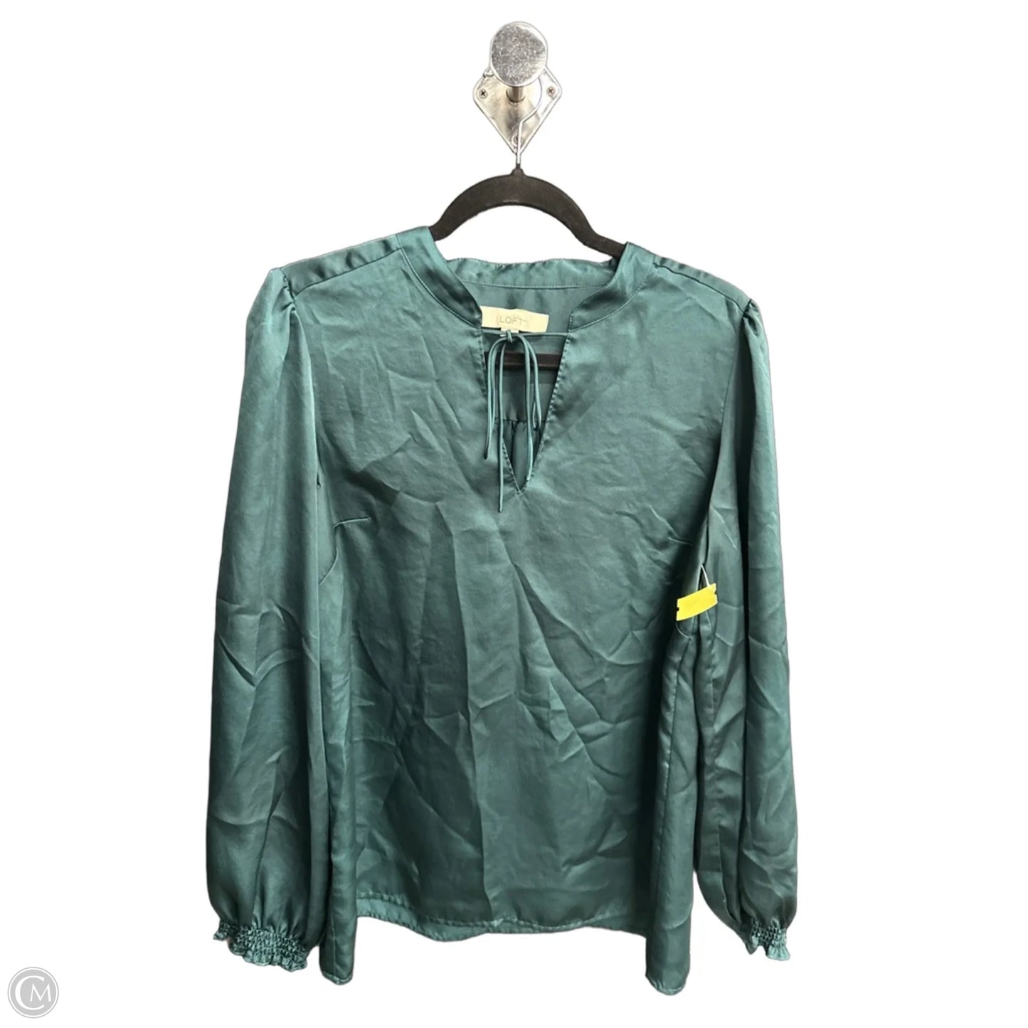 Top Long Sleeve By Loft In Green, Size: L