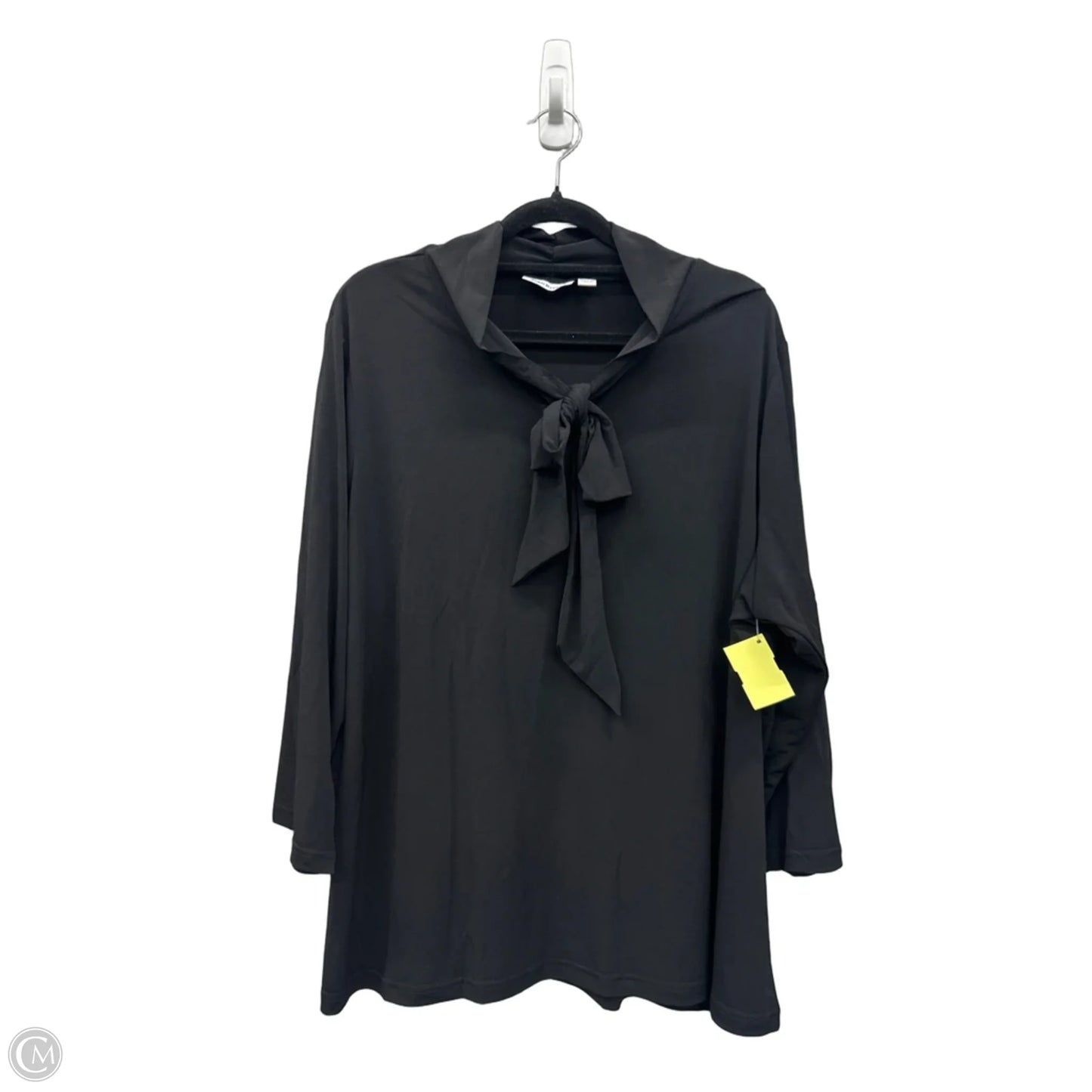 Top Long Sleeve By Joan Rivers In Black, Size: Xl