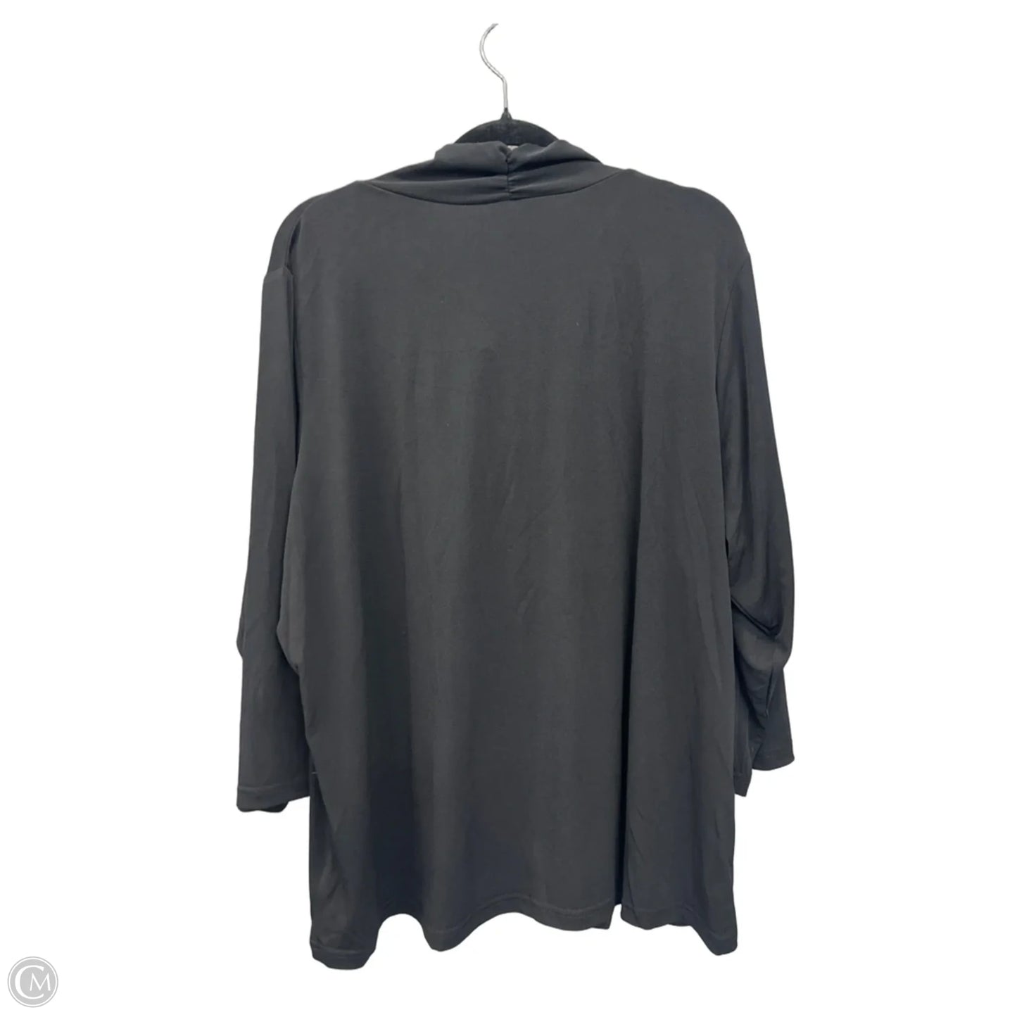 Top Long Sleeve By Joan Rivers In Black, Size: Xl