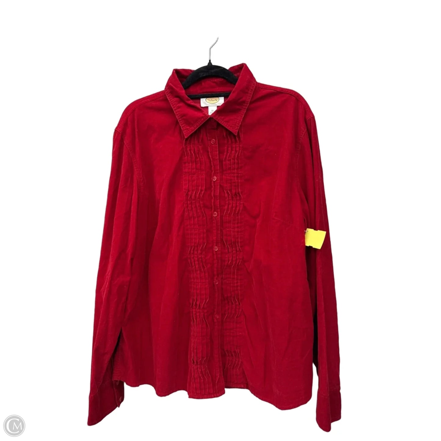 Top Long Sleeve By Talbots In Red, Size: Xl