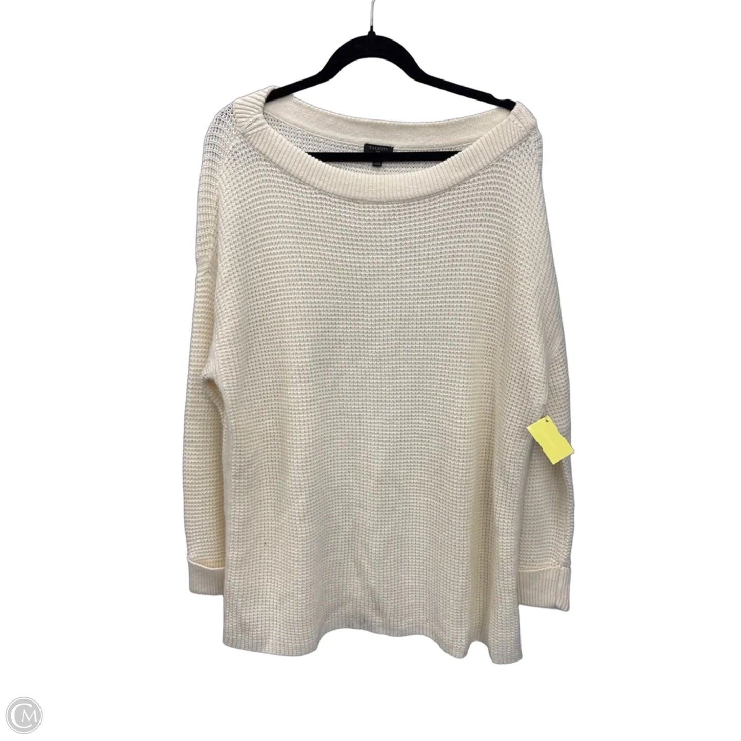 Sweater By Talbots In Cream, Size: Xl