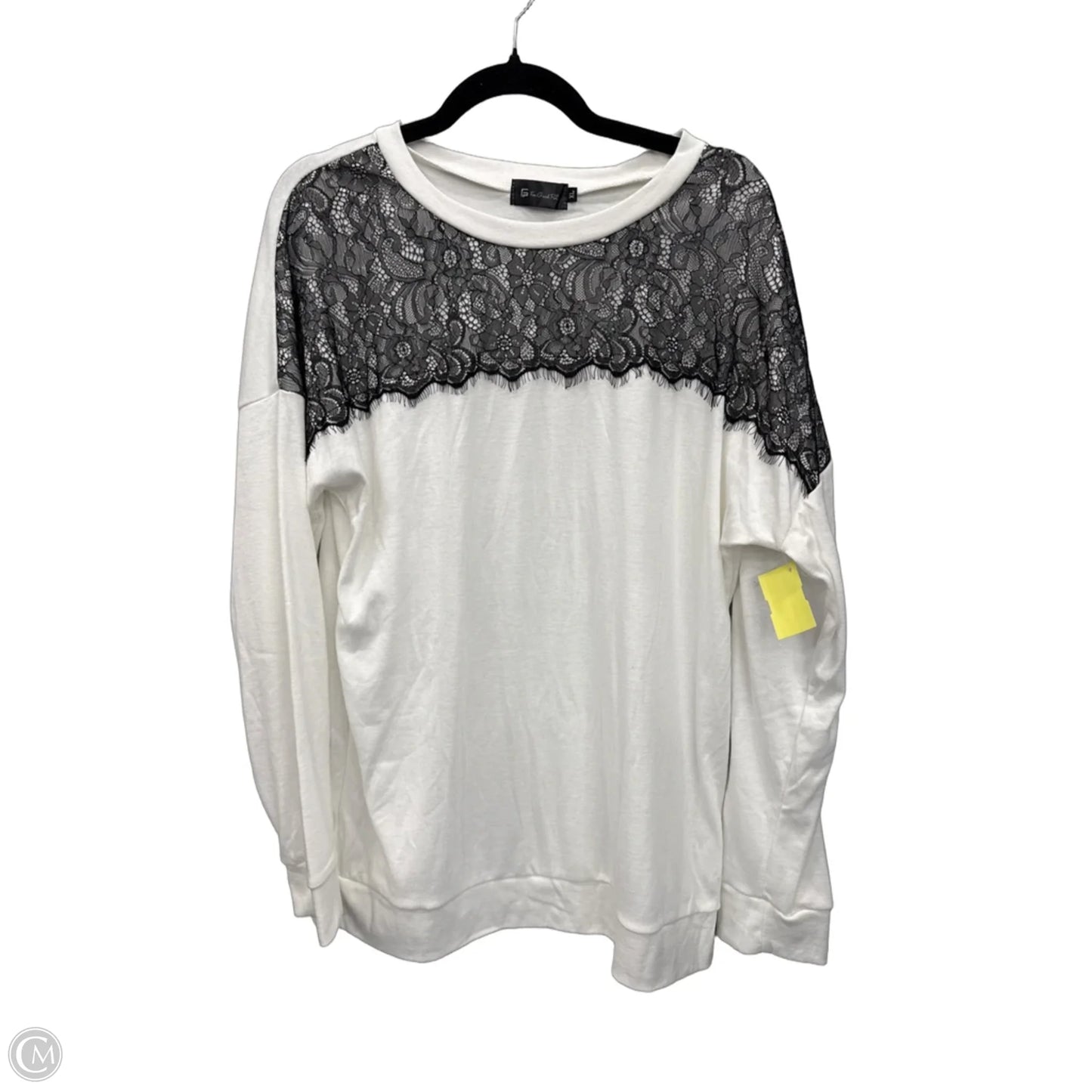 Top Long Sleeve By Clothes Mentor In White, Size: Xl
