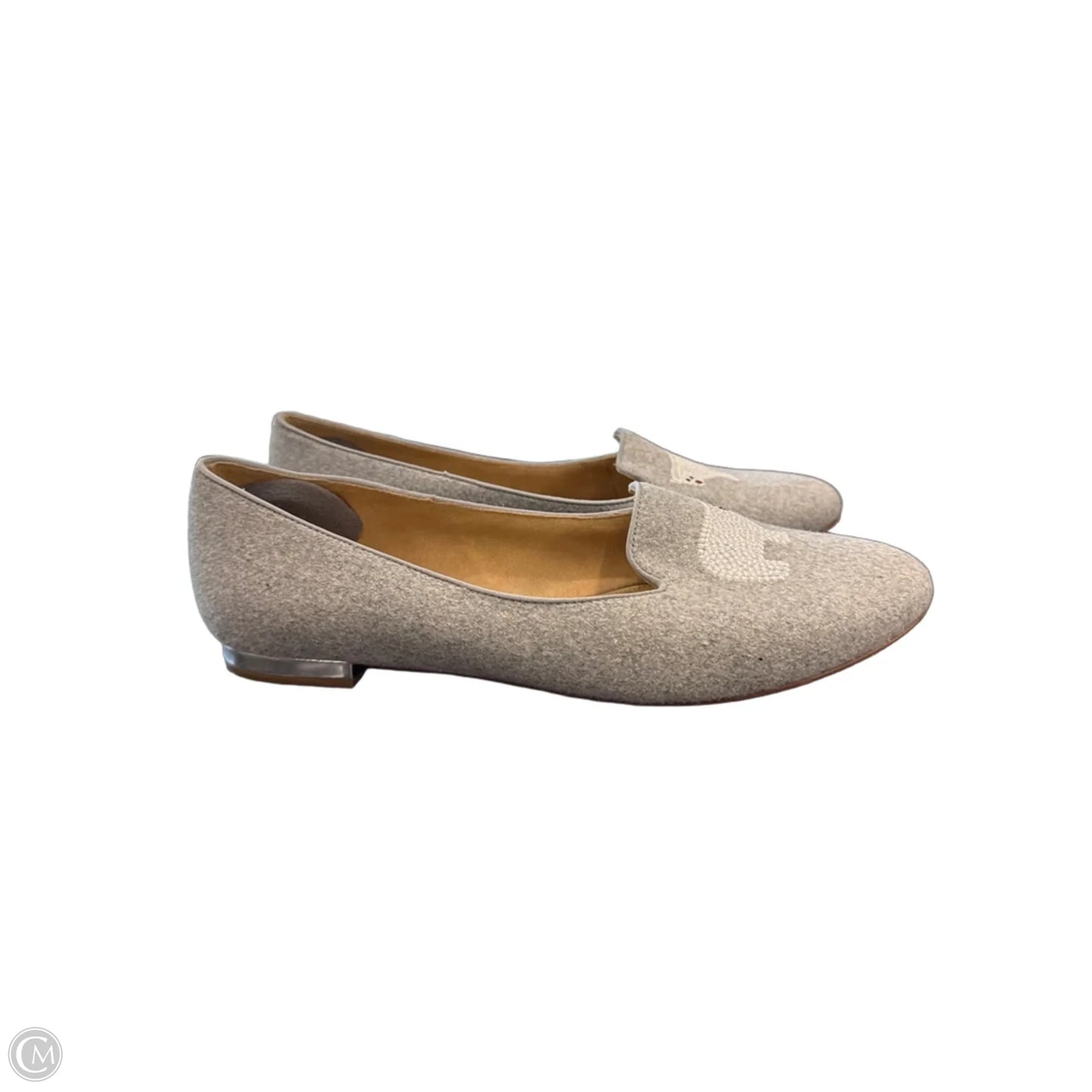 Shoes Flats By Talbots In Grey, Size: 8