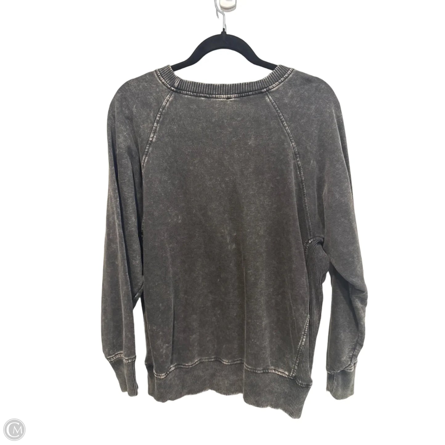 Top Long Sleeve By Zenana In Black, Size: M