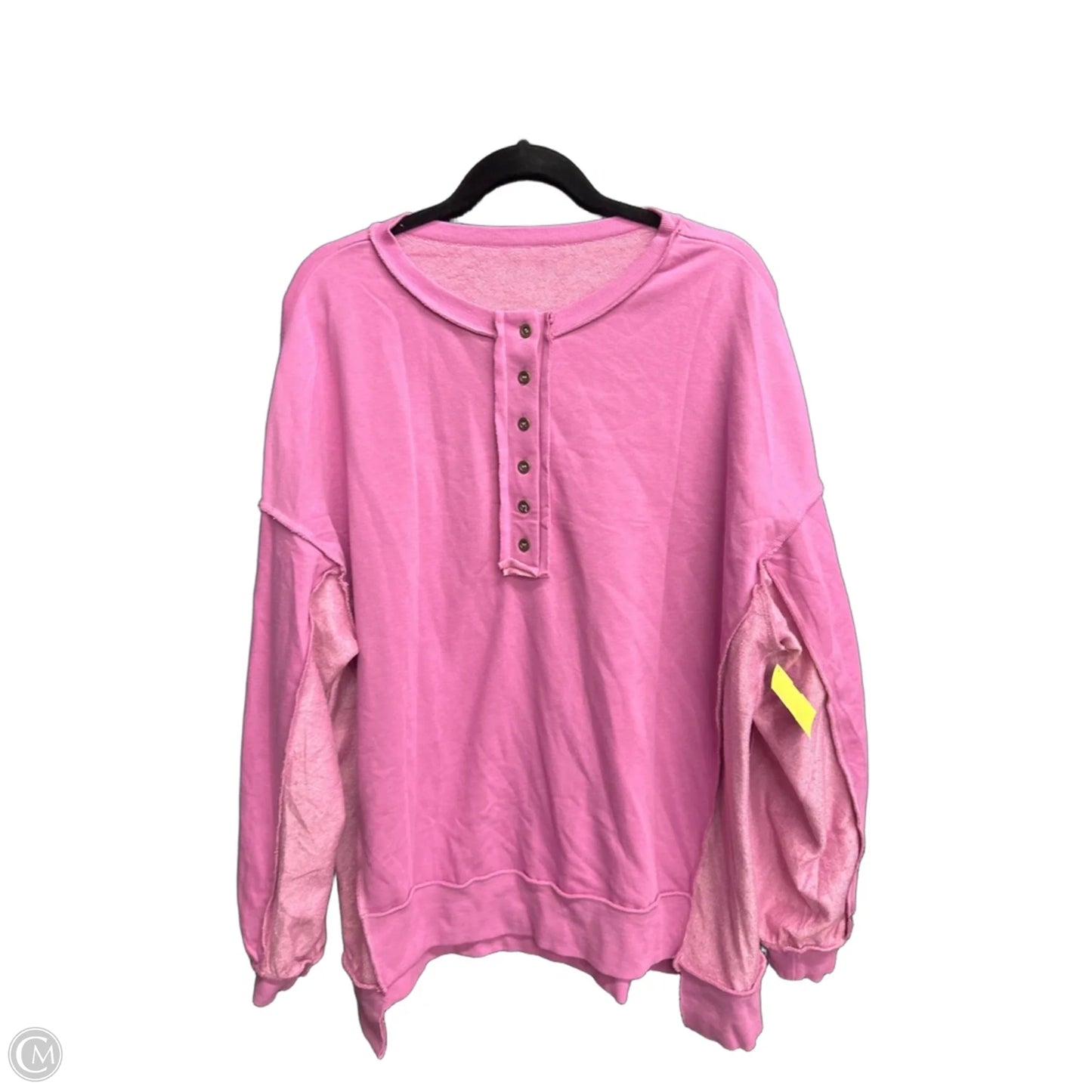 Top Long Sleeve By Clothes Mentor In Pink, Size: L