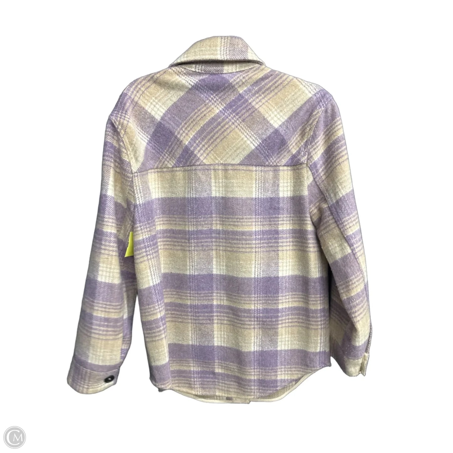 Jacket Faux Fur & Sherpa By Emory Park In Plaid Pattern, Size: S