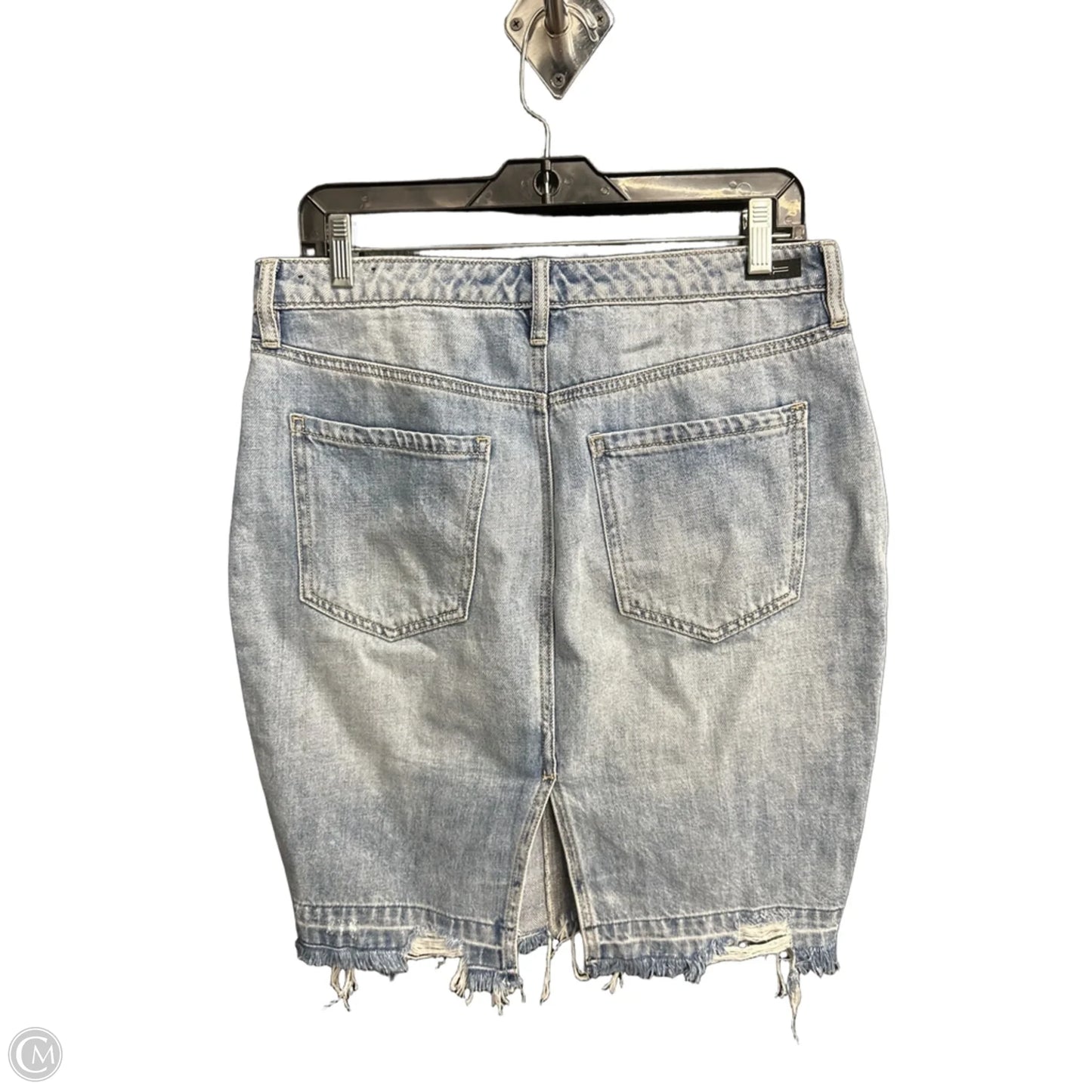 Skirt Midi By Liverpool In Blue Denim, Size: 8