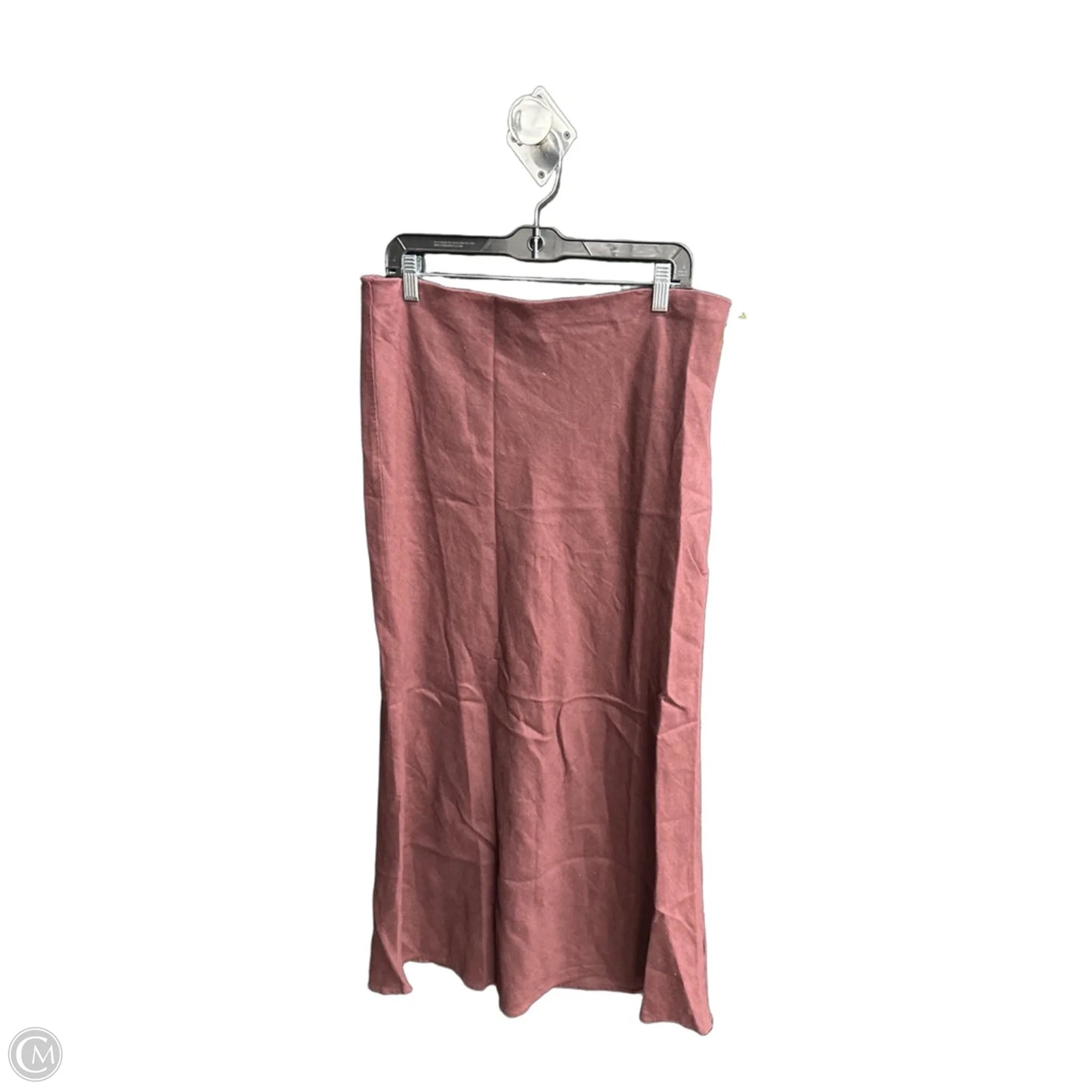 Skirt Maxi By Anthropologie In Maroon, Size: L