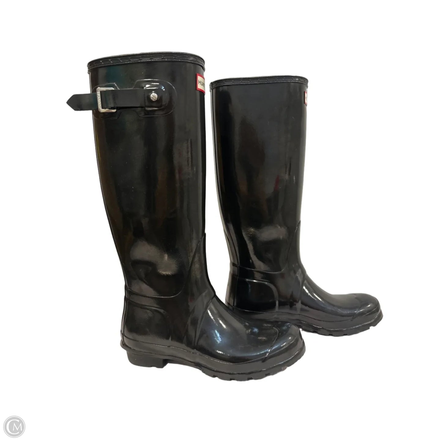 Boots Designer By Hunter In Black, Size: 7