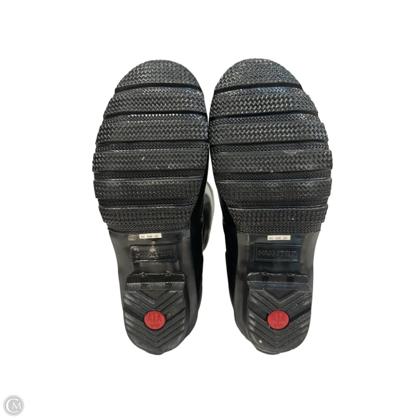 Boots Designer By Hunter In Black, Size: 7