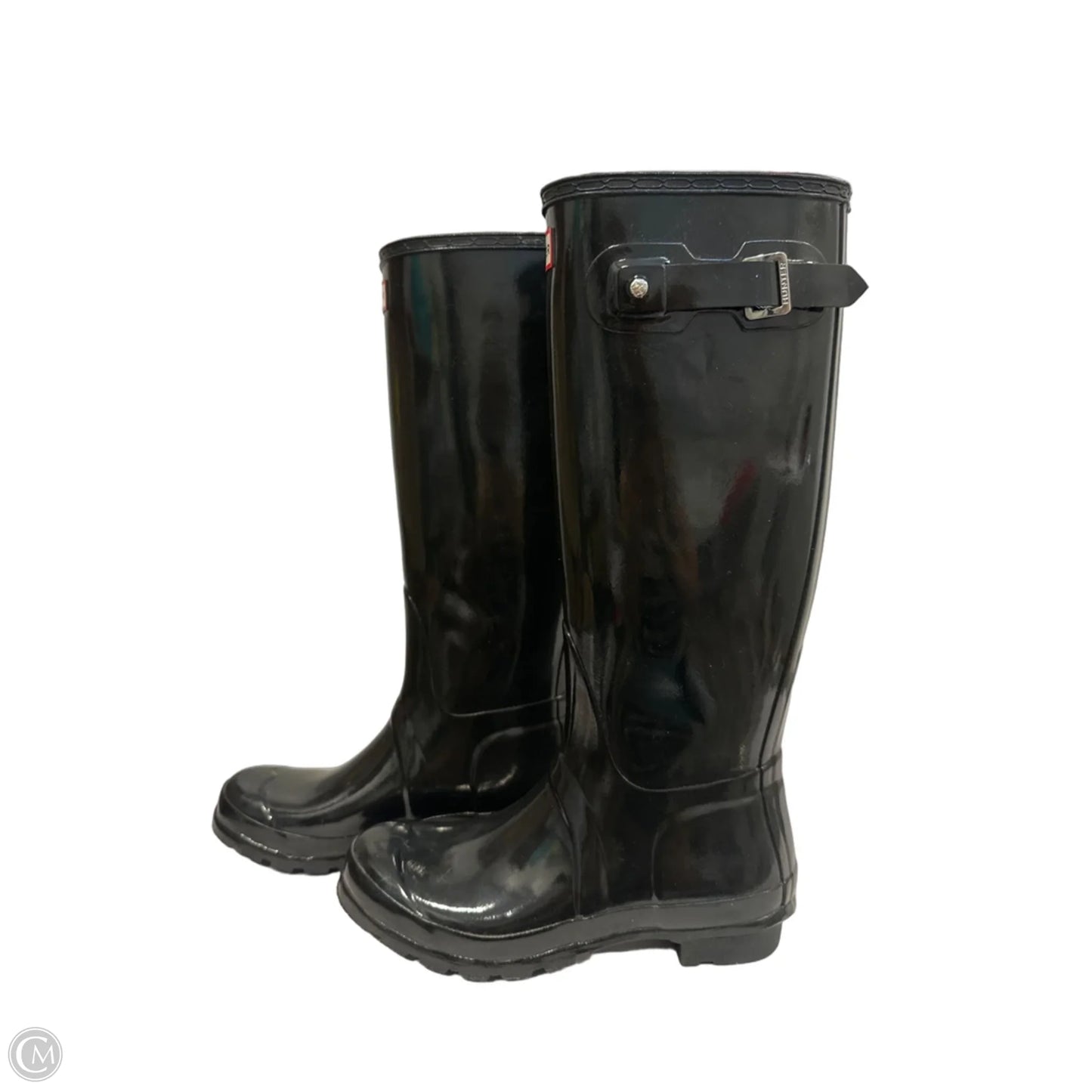 Boots Designer By Hunter In Black, Size: 7