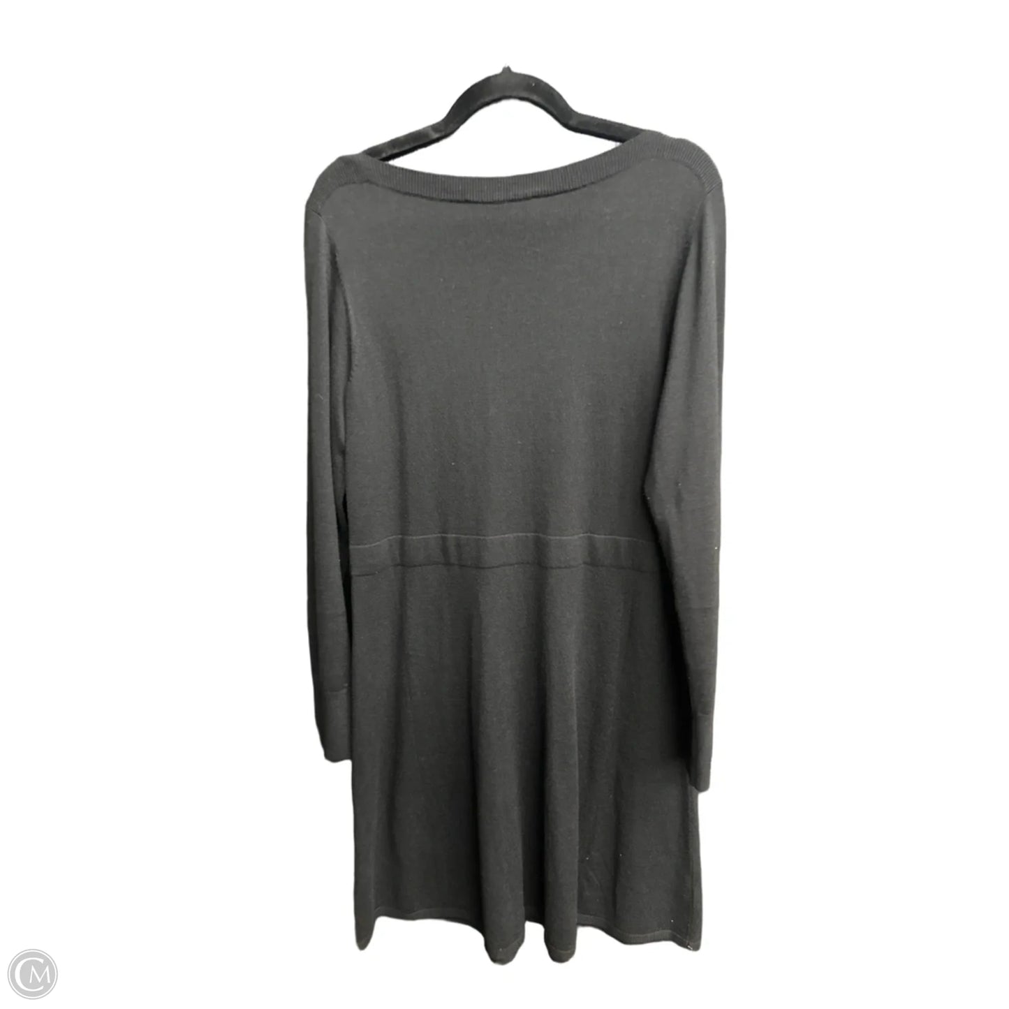 Dress Casual Midi By Loft In Black, Size: L