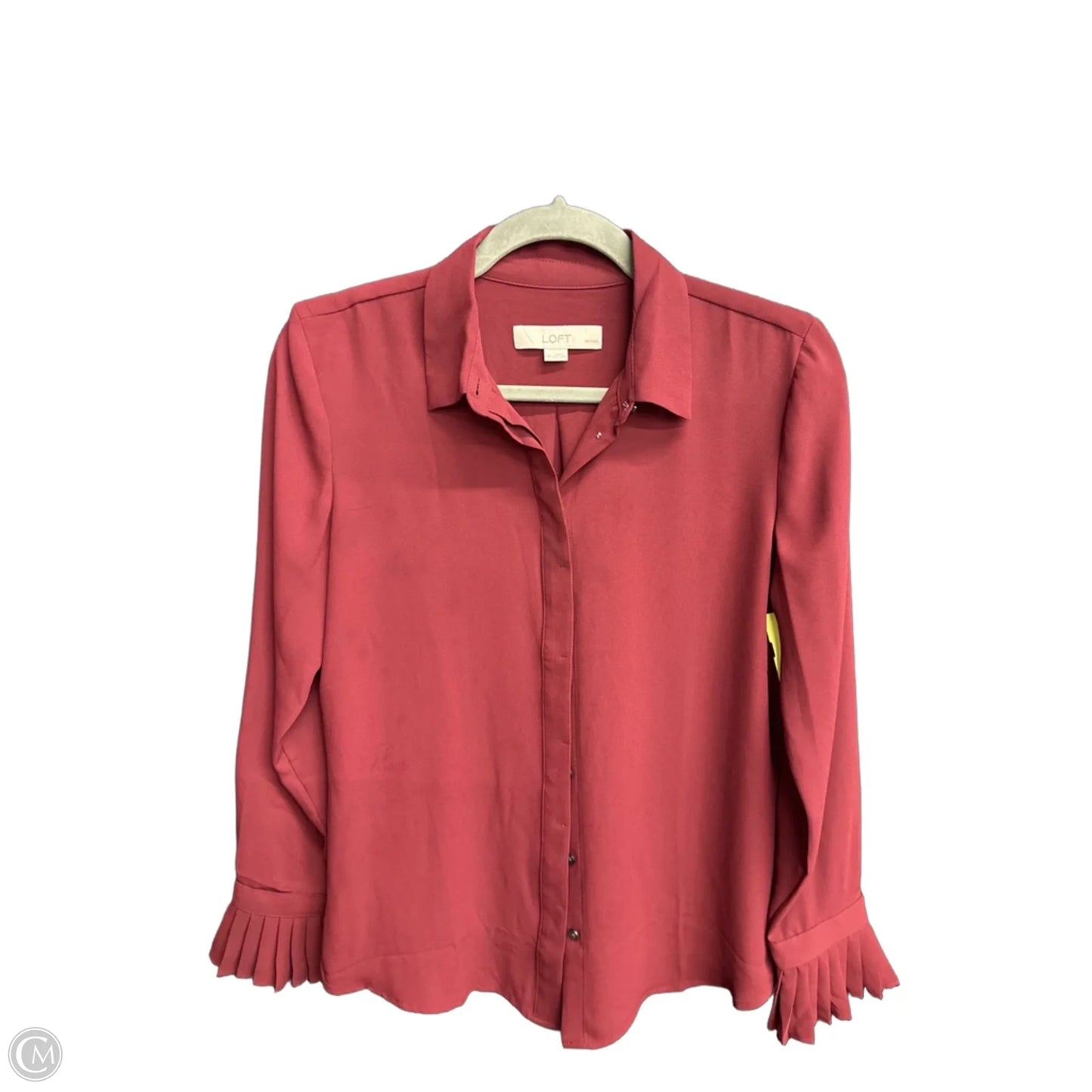 Top Long Sleeve By Loft In Red