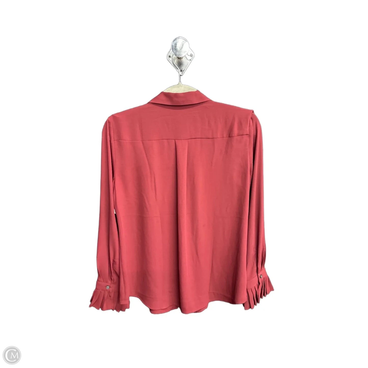 Top Long Sleeve By Loft In Red