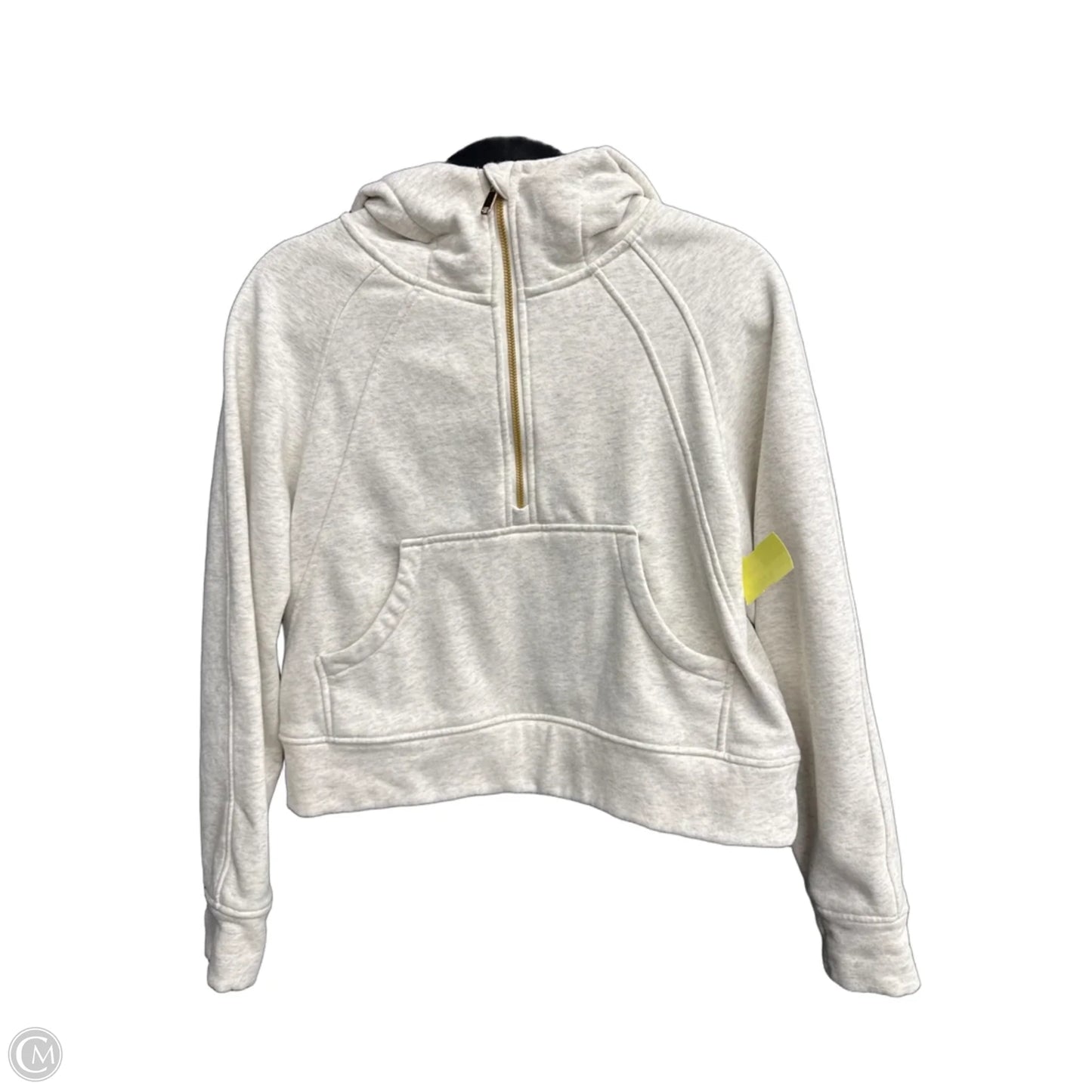 Sweatshirt Hoodie By Clothes Mentor In White, Size: S