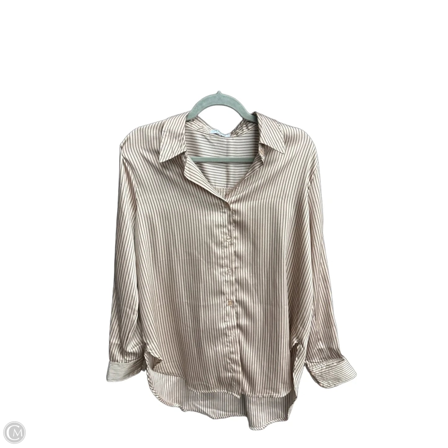 Top Long Sleeve By The Workshop In Striped Pattern, Size: S