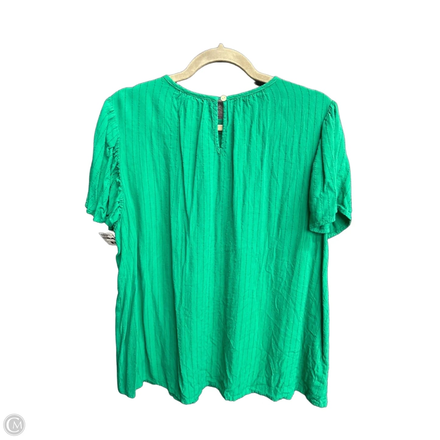 Top Short Sleeve By Knox Rose In Green, Size: M