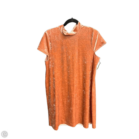 Dress Casual Midi By Madewell In Orange, Size: L