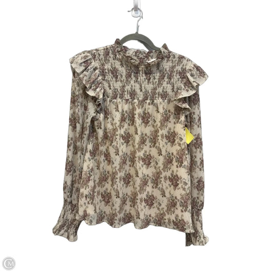Top Long Sleeve By Clothes Mentor In Floral Print, Size: S