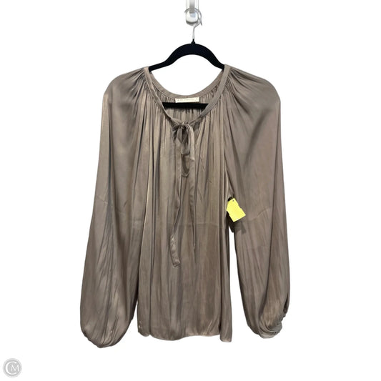 Top Long Sleeve By By Together In Brown, Size: S
