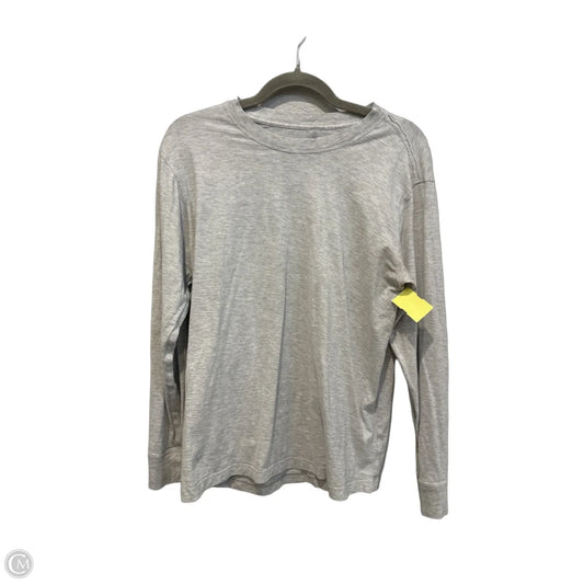 Top Long Sleeve Basic By Clothes Mentor In Grey, Size: M