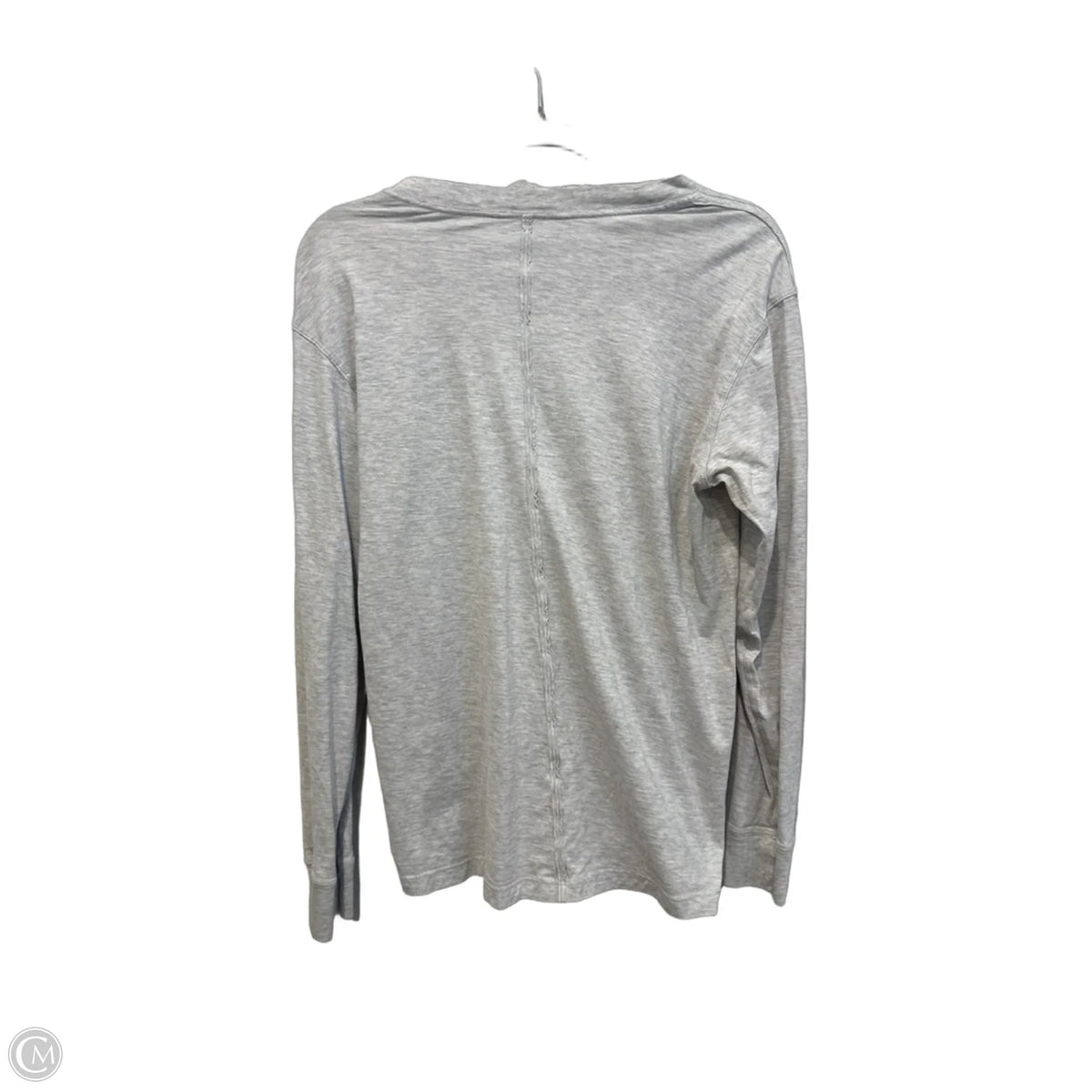 Top Long Sleeve Basic By Clothes Mentor In Grey, Size: M