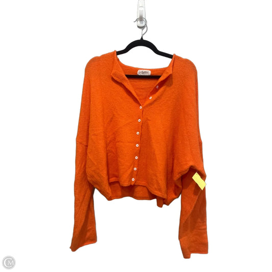 Cardigan By Carly Jean In Orange, Size: M