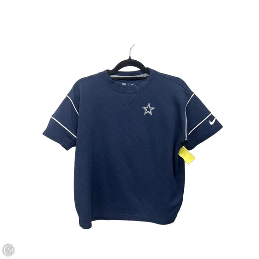 Top Short Sleeve By Nfl In Navy, Size: S