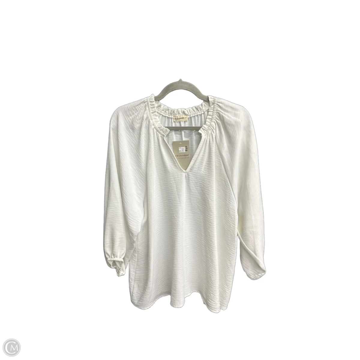 Top Long Sleeve By Eesome In White, Size: M