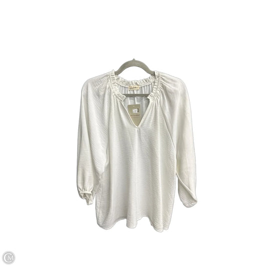 Top Long Sleeve By Eesome In White, Size: M