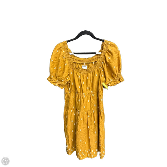 Dress Casual Short By Old Navy In Yellow, Size: Xs