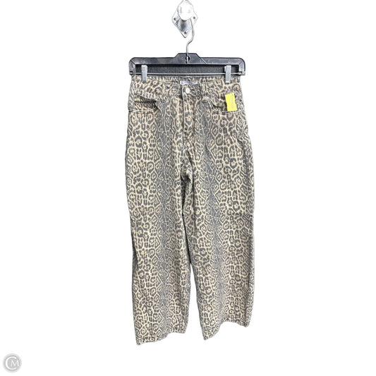 Jeans Wide Leg By Clothes Mentor In Leopard Print, Size: 2