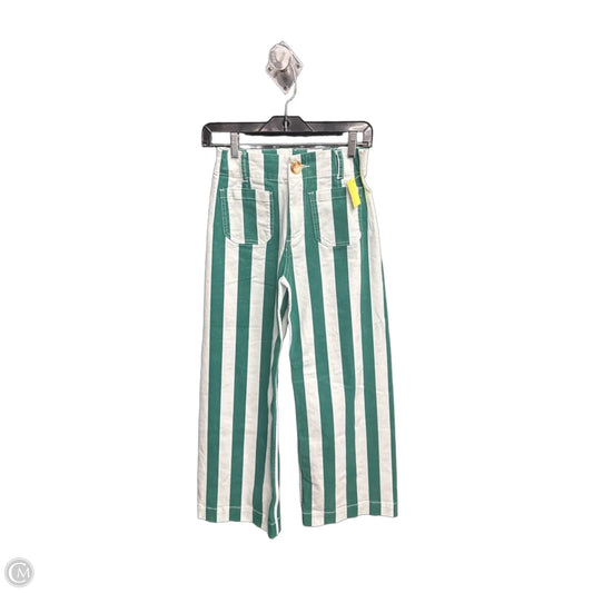 Jeans Wide Leg By Mica In Striped Pattern, Size: 0