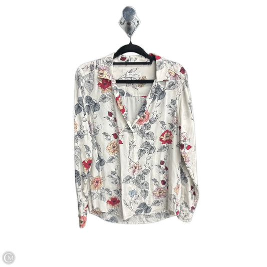 Top Long Sleeve By Equipment In Floral Print, Size: Small