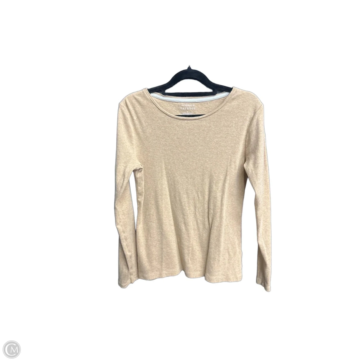 Top Long Sleeve Basic By Talbots In Brown, Size: S