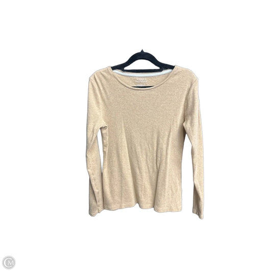Top Long Sleeve Basic By Talbots In Brown, Size: S