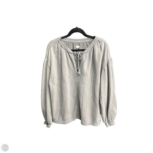 Top Long Sleeve By Aerie In Grey, Size: Xs